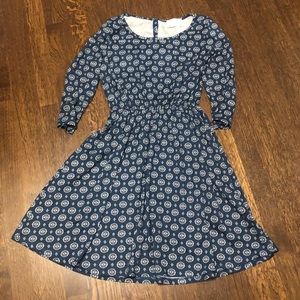 French Grey elaine button back detail knit dress